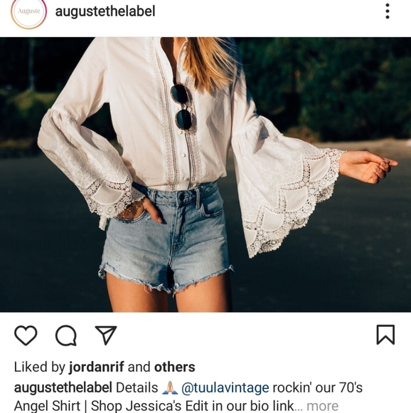 New Auguste Starlight Dancer Angel Black Blouse XS - Picture 6 of 16